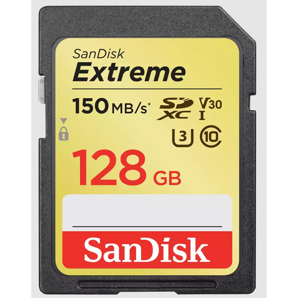 SanDisk Extreme SDXC Speichergerät – 128 GB, UHS-I, 180 MB/s Lesen