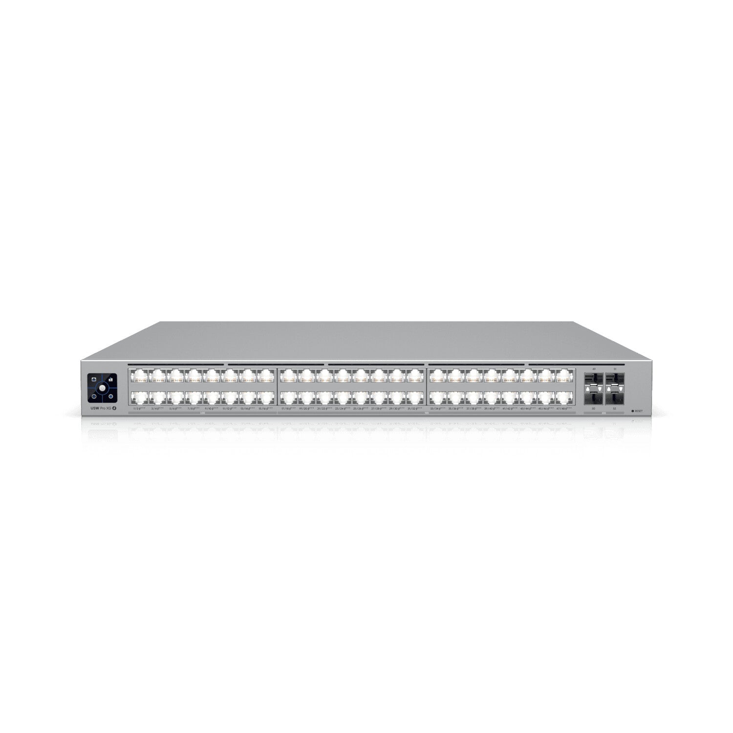 Ubiquiti UniFi Pro – Managed Switch – 48×GbE, 4×SFP+, L2/L3, PoE+ 600 W, 19" Rack