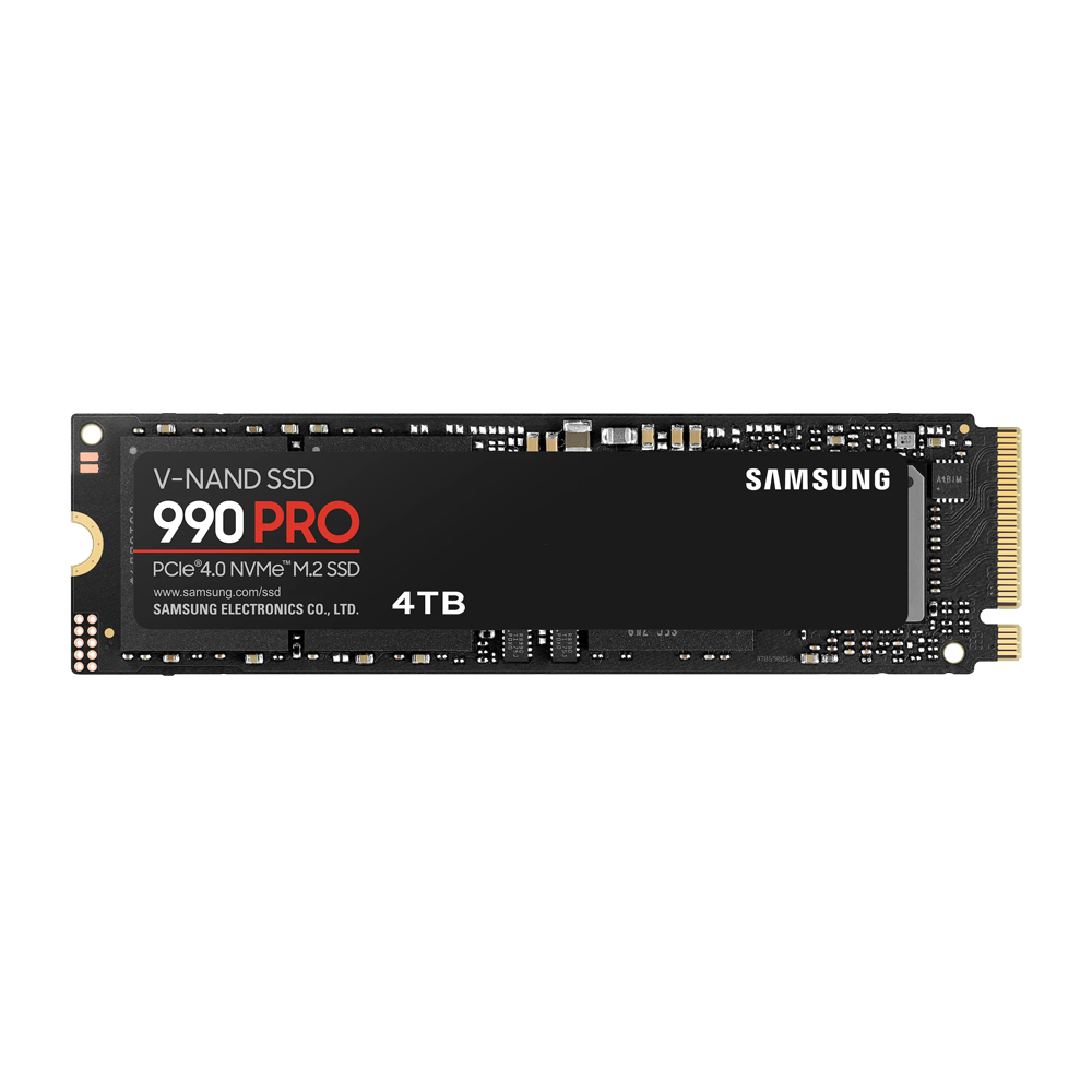 Samsung 990 PRO 4 TB – M.2 2280, PCIe 4.0 x4 NVMe, 7450/6900 MB/s