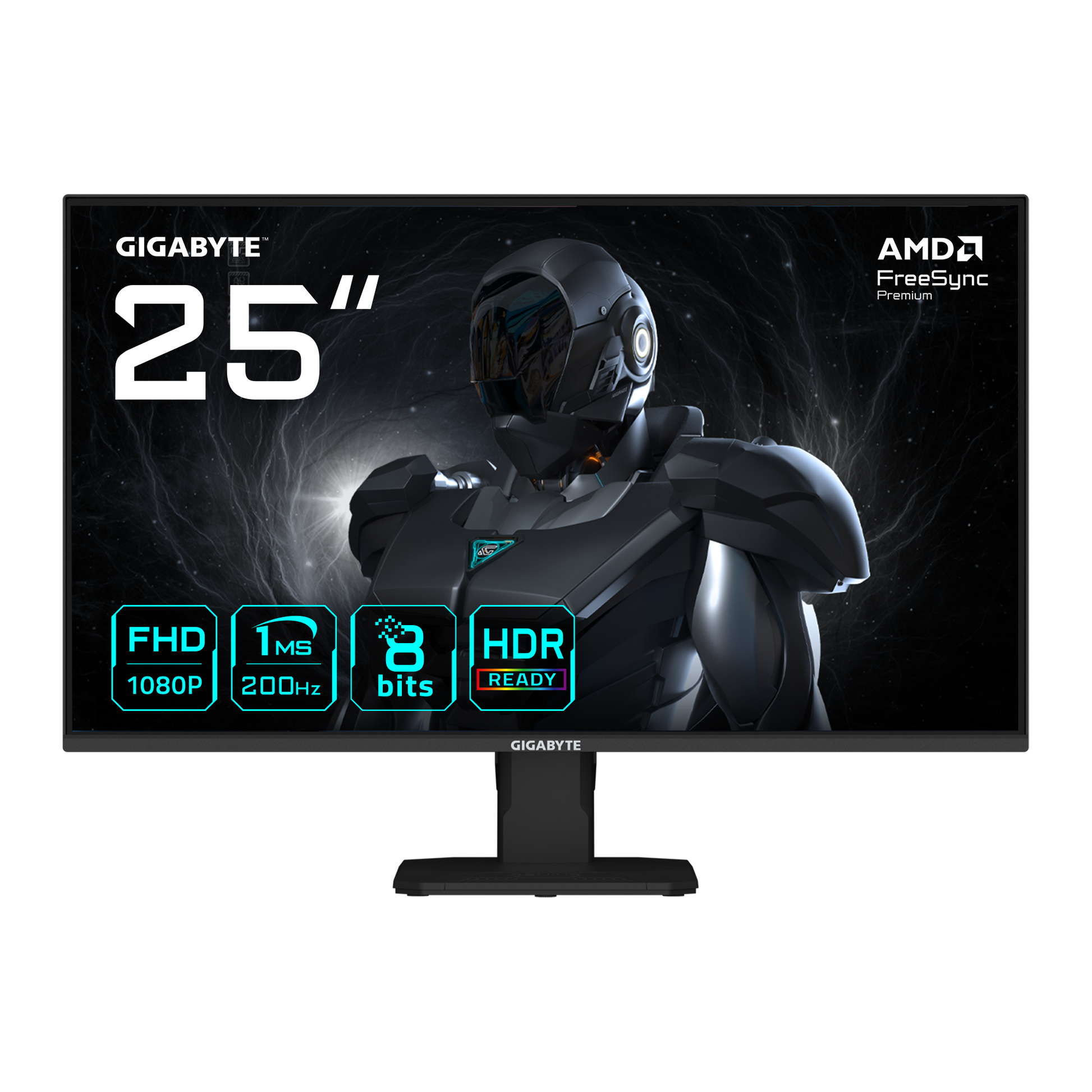GIGABYTE GS25F2 – Monitor, 24,5", 1920 × 1080 (Full HD), IPS, 200 Hz, 300 cd/m²