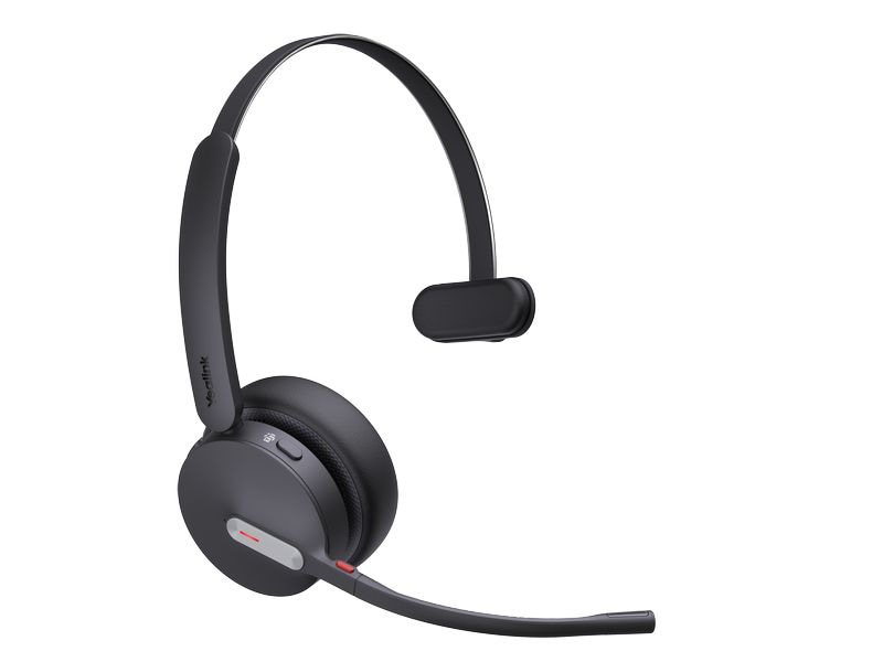 Yealink BH70 – Mono Headset – Bluetooth 5.2, USB‑C/USB‑A – Schwarz – für PC/Mac/Android u. a. – bis 35 h