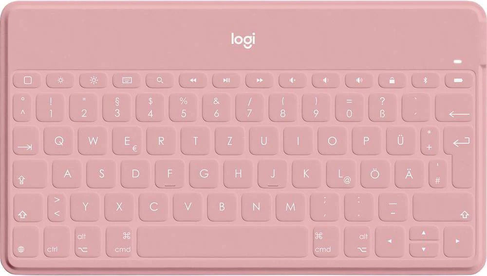 Logitech Keys-To-Go – Kabellose Tastatur (Bluetooth), CH-Layout (DE-CH), Rosa