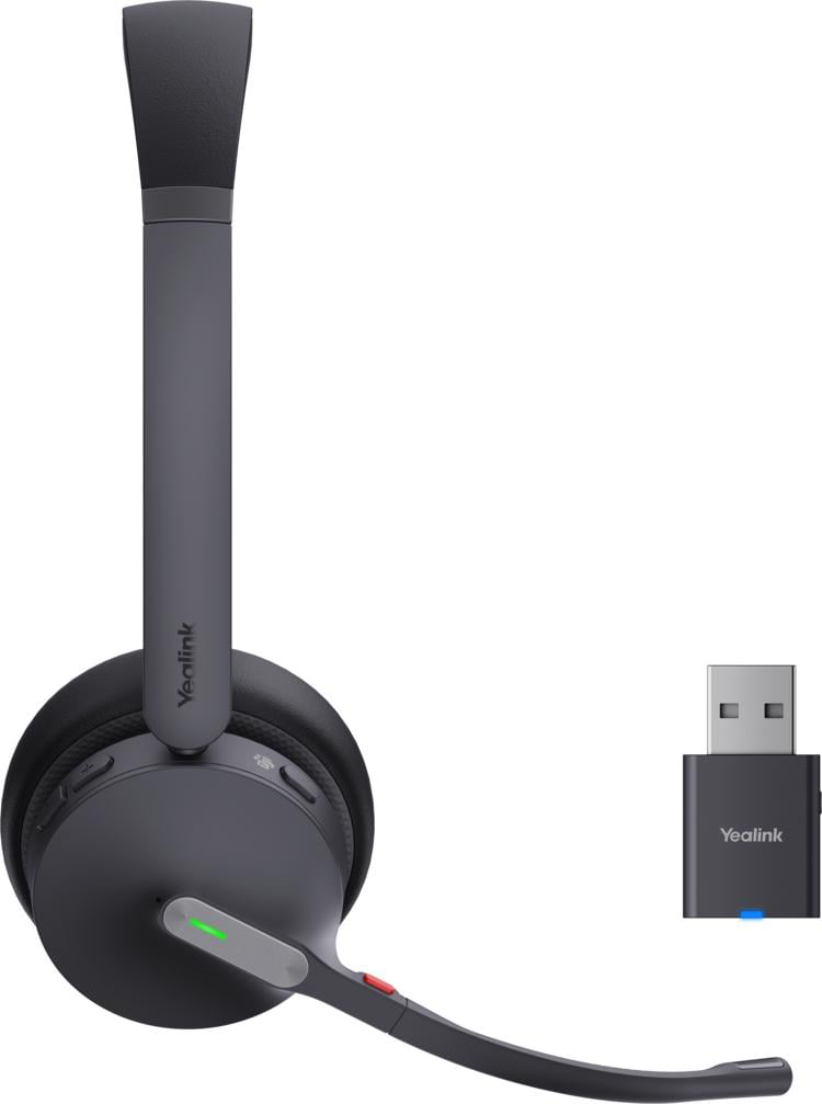 Yealink WH64 Hybrid Dual UC – Duo Headset – Bluetooth/USB (Micro-USB) – Teams-kompatibel – Schwarz – bis 16 h