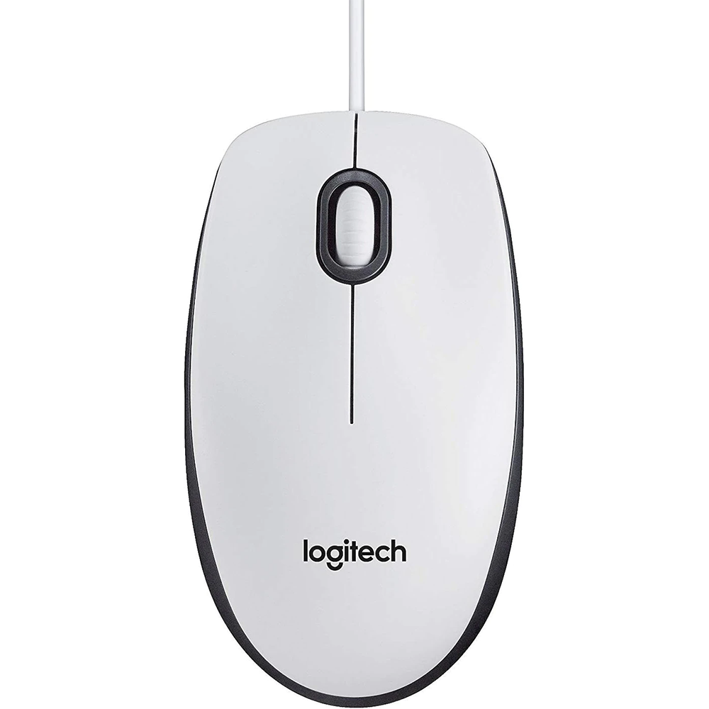 Logitech M100 Maus – Weiss