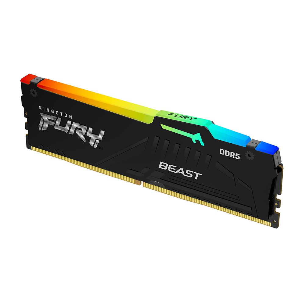 Kingston Technology Kingston FURY Beast – Arbeitsspeicher – 16 GB DDR5 5600 MT/s CL36, 288-pin DIMM, RGB