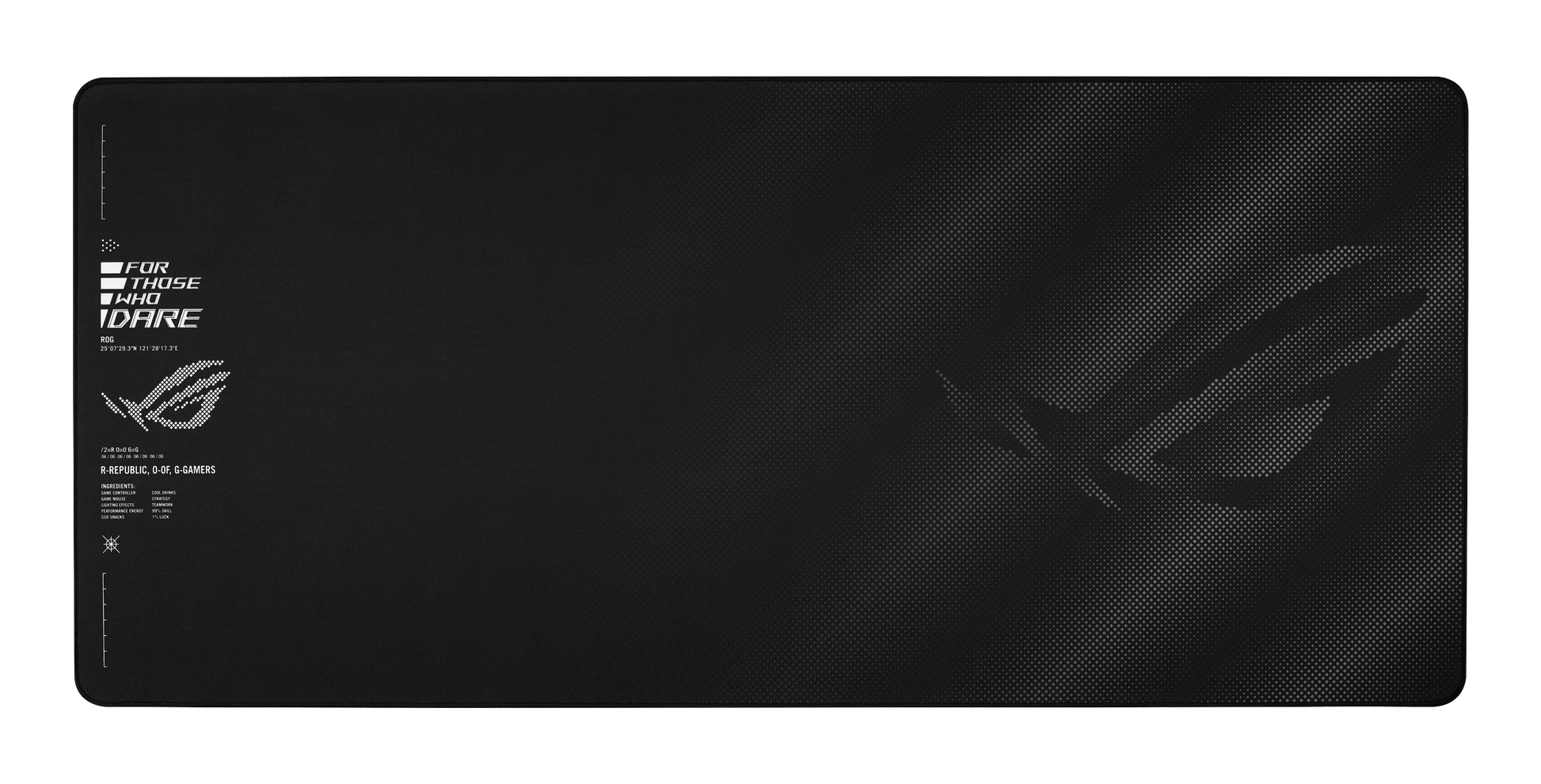 ASUS ROG Sheath II XXL Gaming-Mauspad – schwarz, 900×400×3 mm, gestickte Kanten, Anti-Rutsch-Basis