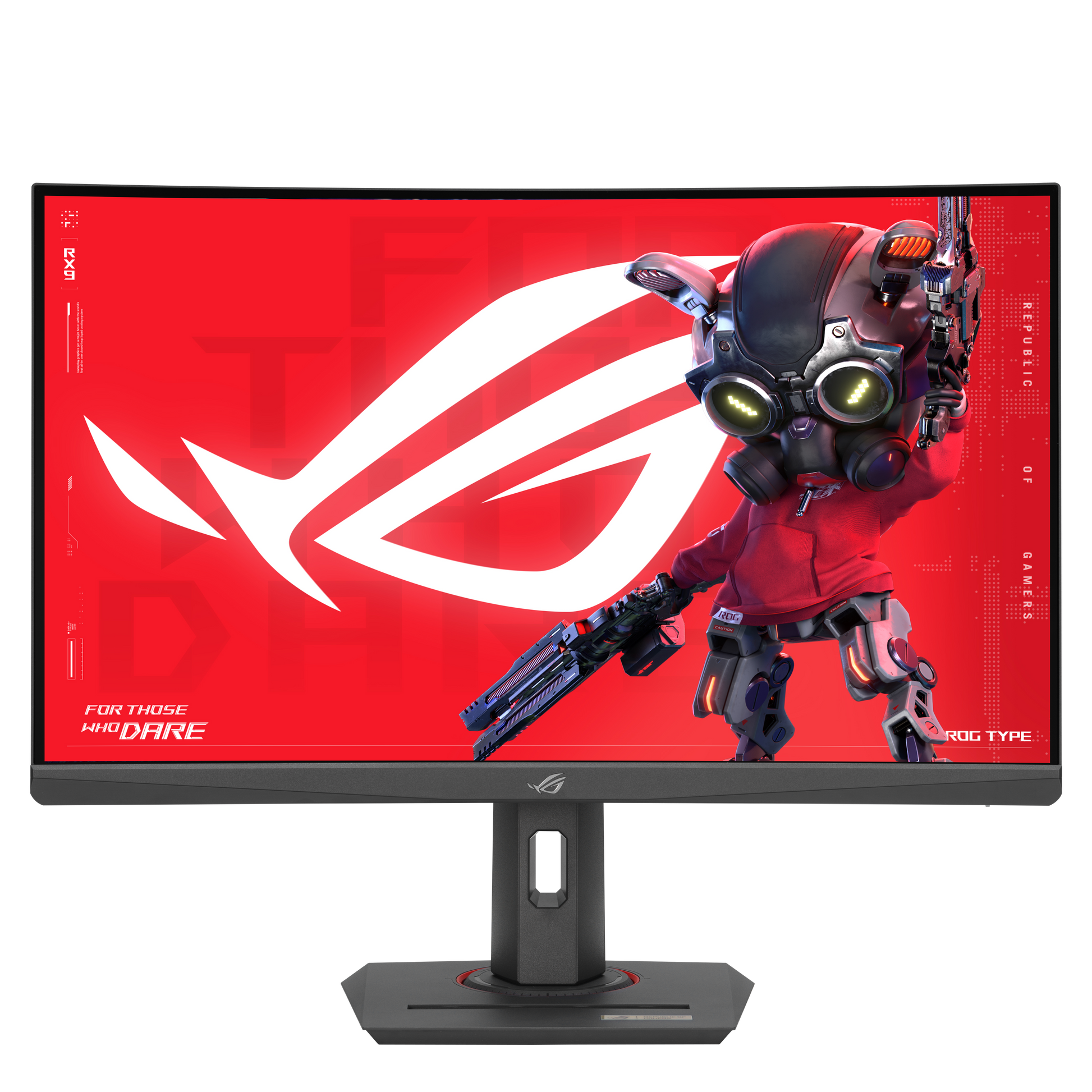ASUS ROG Strix XG27WCMS – Monitor, 27", Fast VA, 280 Hz, 400 cd/m², Gebogen, USB-C, VESA 100 × 100, Schwarz
