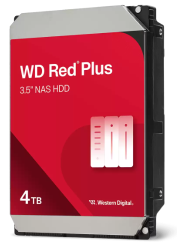 Western Digital WD Red Plus 4 TB – für 3,5" HDD, SATA