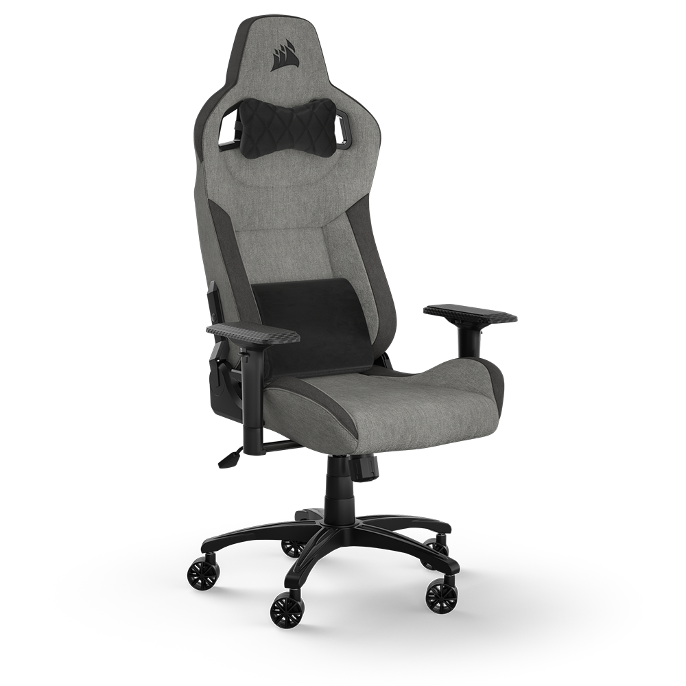Corsair Gamingstuhl T3 Rush 2023 – Sitzhöhe 48–58 cm, 120 kg, Anthrazit/Grau