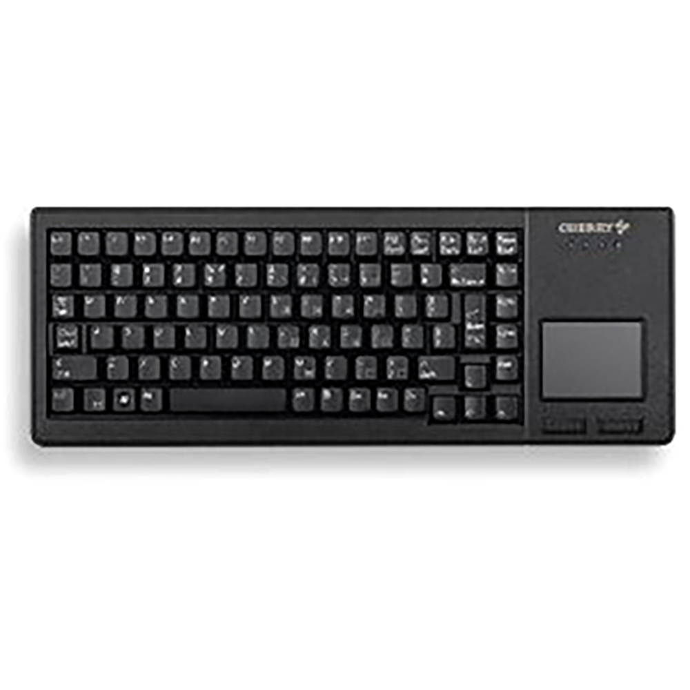 CHERRY G84-5500 XS – Tastatur, kabelgebunden (USB-A), CH-Layout (DE-CH), mechanisch, mit Touchpad, schwarz