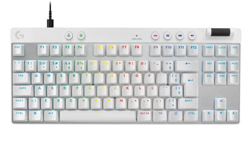 Logitech G PRO X TKL RAPID – Gaming-Tastatur TKL – Mechanisch, Beleuchtet – Kabelgebunden, USB-A – QWERTZ (CH)