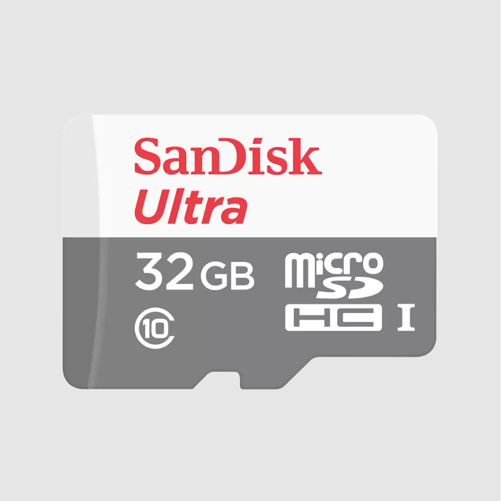 SanDisk Ultra microSDHC Speichergerät – 32 GB, UHS-I, Klasse 10, 100 MB/s, mit SD-Adapter