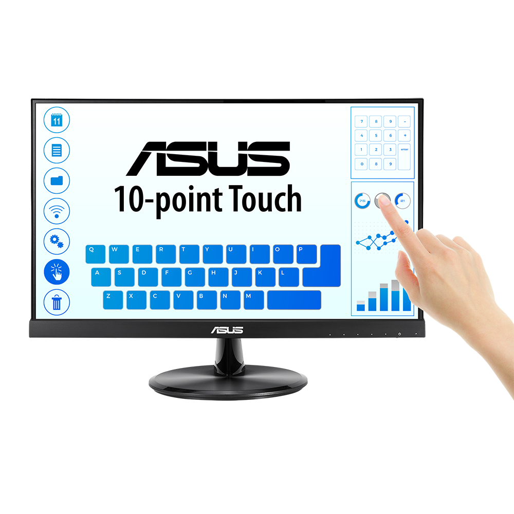 ASUS VT229H – Monitor, 21,5", 1920 × 1080 (Full HD), LED, Touch, Schwarz