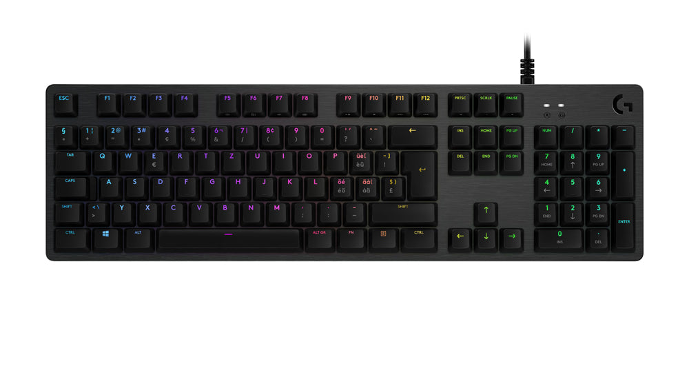 Logitech G G512 Carbon – Gaming-Tastatur – Mechanisch (GX Brown) – Kabelgebunden USB – QWERTZ (CH) – RGB