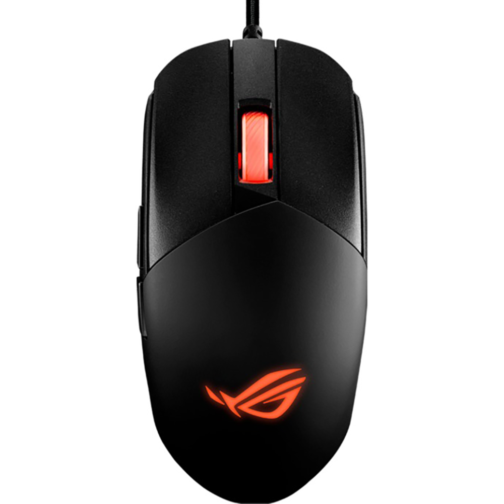 ASUS ROG Strix Impact III Gaming-Maus – kabelgebunden, RGB-Beleuchtung, programmierbare Tasten, schwarz