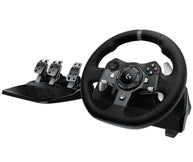 Logitech G G920 Driving Force – Lenkrad + Pedale – Kabelgebunden (USB‑A), Kraft-Rückmeldung, Schwarz