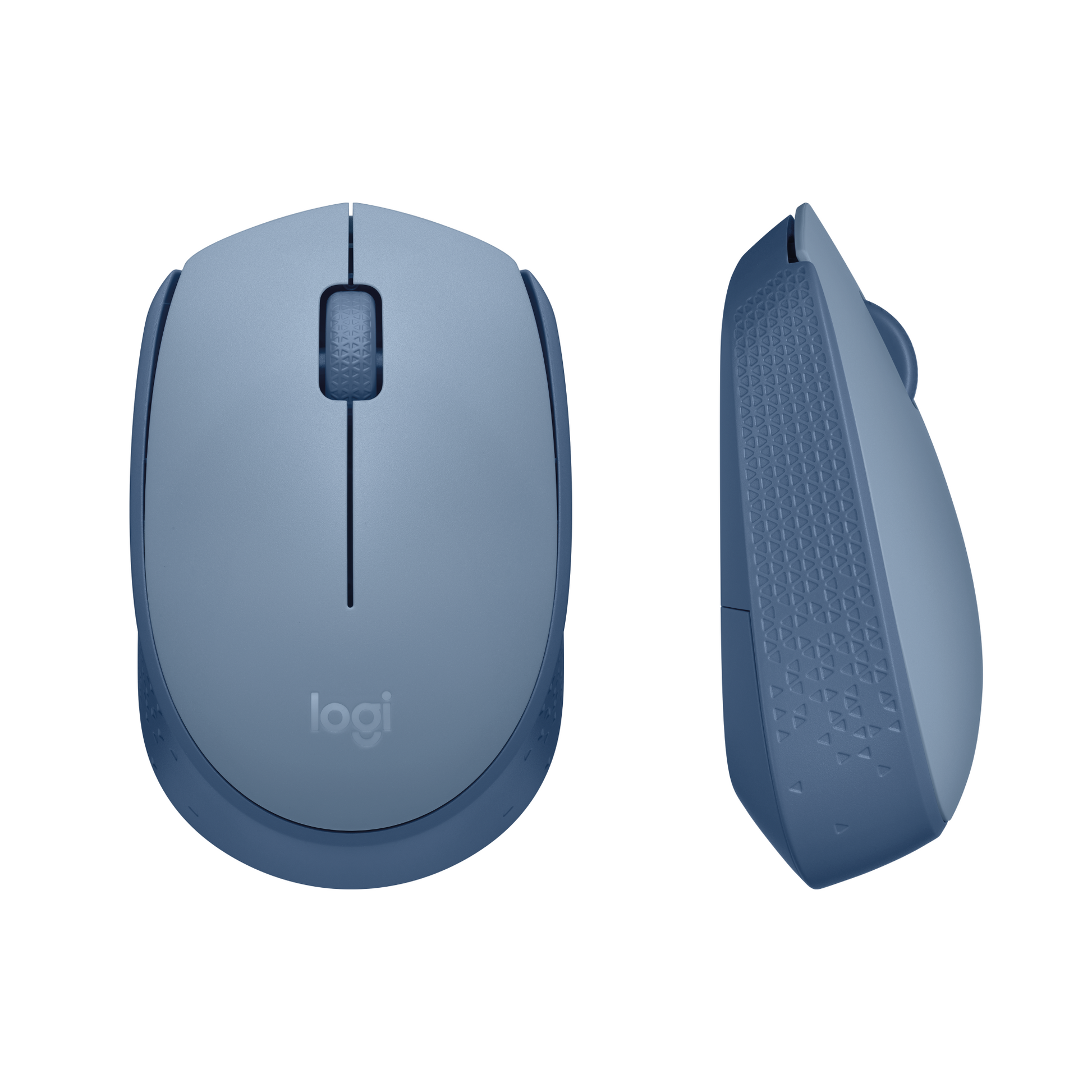 Logitech M171 Maus – Kabellos, Blaugrau