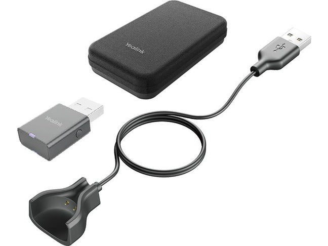 Yealink Tragbares Zubehörset – Ladestation/-kabel, USB‑A, Schwarz, für WH63/67