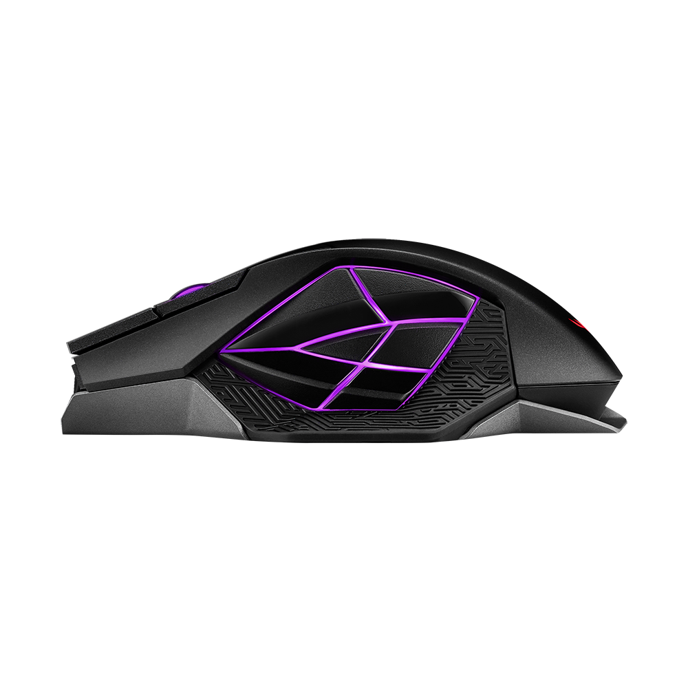 ASUS ROG Spatha X Gaming-Maus – kabellos, 1'000 Hz, 12 Tasten, für Rechtshänder, RGB-Beleuchtung, schwarz