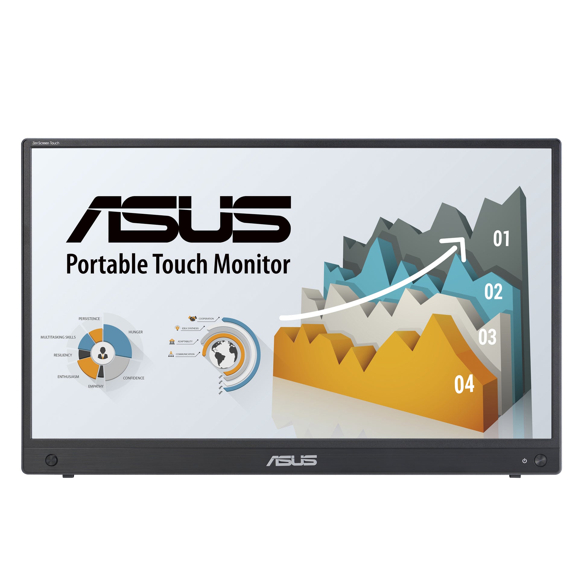 ASUS Zenscreen Mb16Amtr – Tragbarer Monitor, 15,6" 1920 × 1080 (Full HD), LCD, Touch, Schwarz
