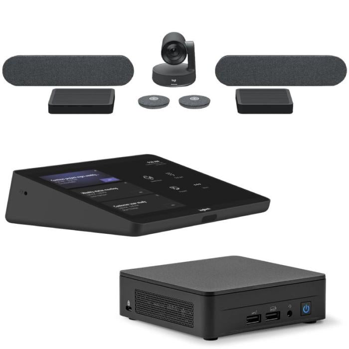 Logitech Tap Large Room – Videokonferenzsystem, mit Rally Plus, Weiss