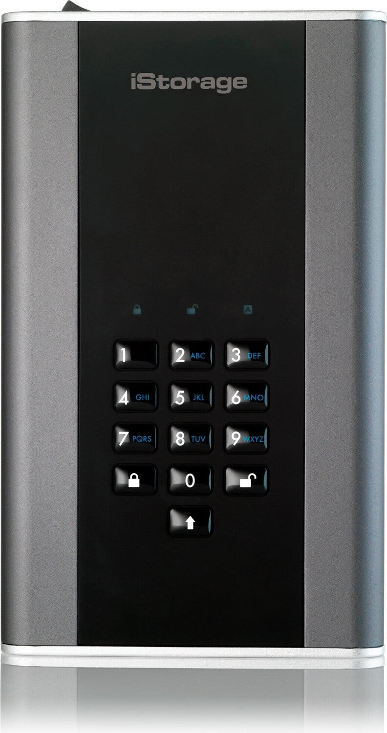 iStorage diskAshur DT2 – 20 TB HDD, USB 3.2 Gen 1, Hardwareverschlüsselung, FIPS 140-2 Level 2