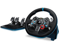 Logitech G G29 – Lenkrad + Pedale – USB (kabelgebunden), Force-Feedback, Schwarz – für PS5, PS4 & PC