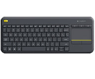 Logitech K400 Plus – Tastatur, kabellos, mit Touchpad, schwarz