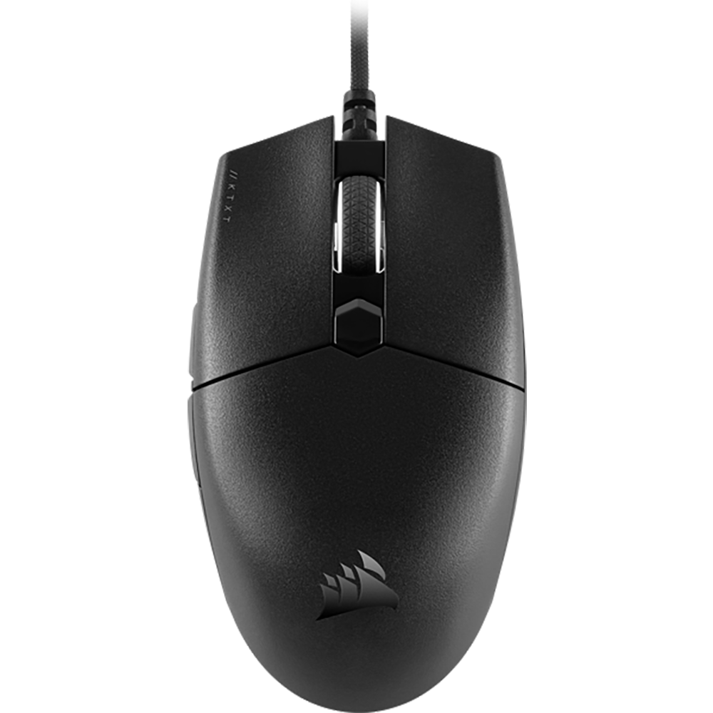 Corsair KATAR PRO XT Gaming-Maus – kabelgebunden, USB-A, 18'000 dpi, 6 Tasten, beidhändig, schwarz