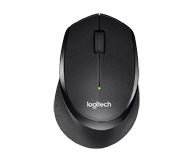 Logitech B330 Silent Plus Business-Maus – kabellos, 2,4 GHz, Silent-Tasten, schwarz
