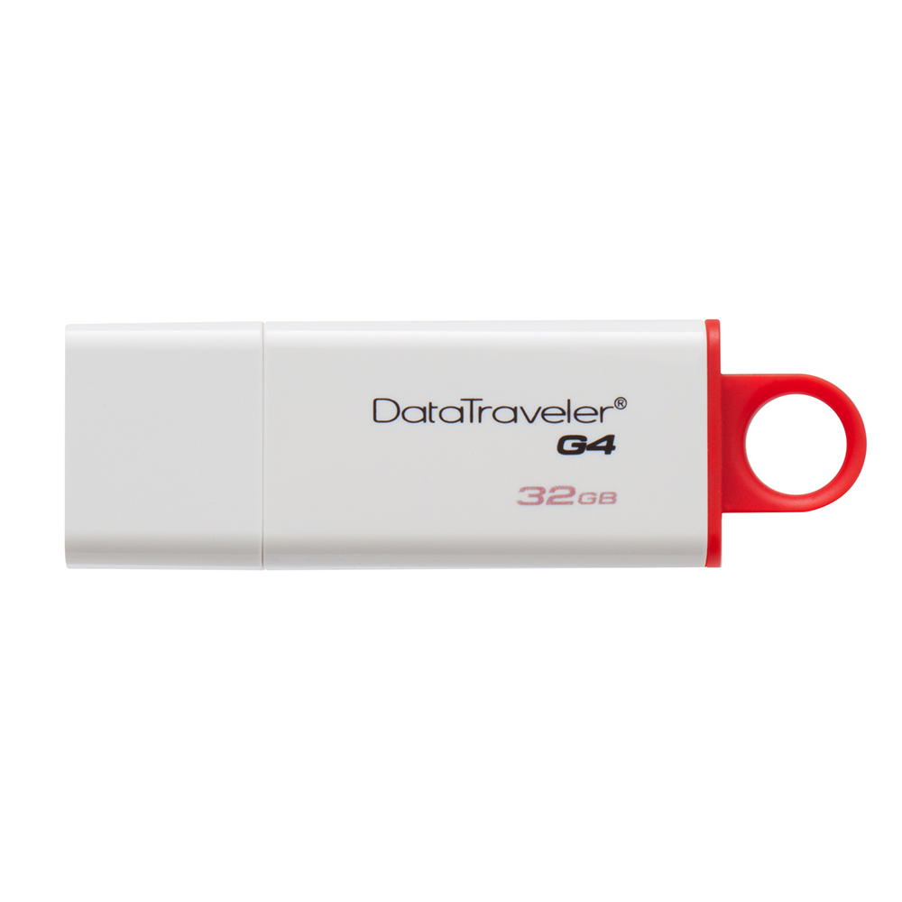 Kingston Technology Kingston DataTraveler G4 USB-Stick 32 GB – USB-A USB 3.2 Gen 1, mit Kappe, Rot, Weiss