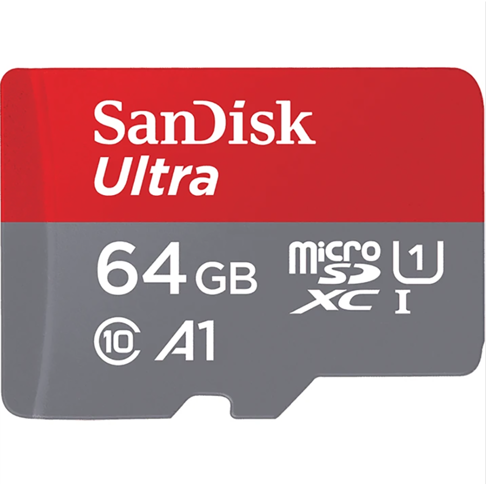SanDisk Ultra microSDXC – 64 GB, 140 MB/s, SD-Adapter