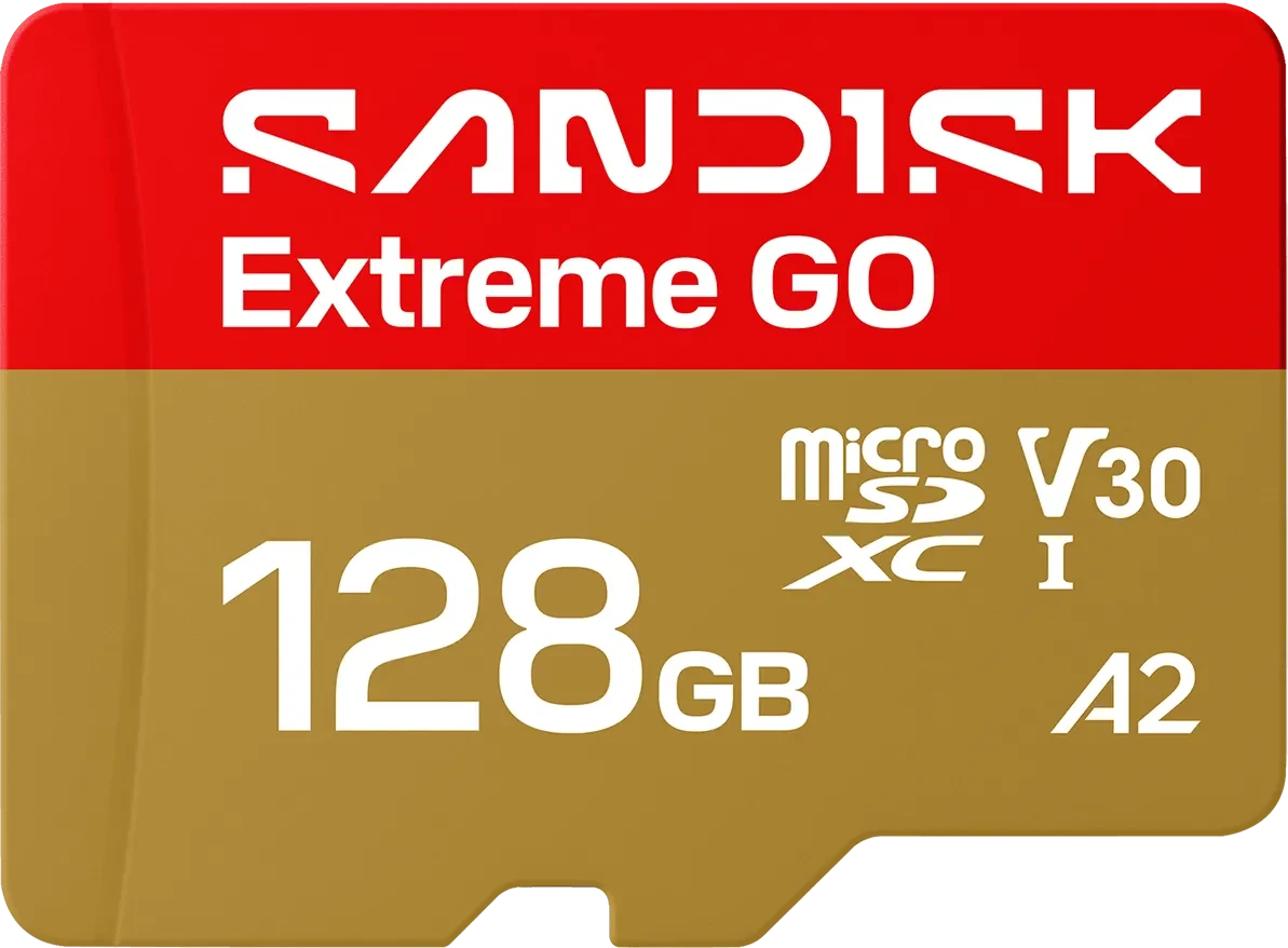SanDisk Extreme GO microSDXC 128 GB – UHS-I, 240/120 MB/s