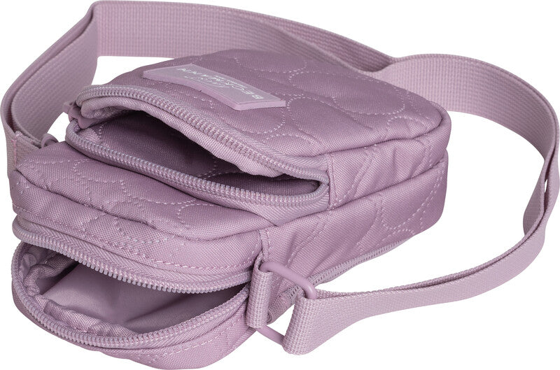 Beckmann Umhängetasche – Motiv Gepolsterte Herzen, 11 × 17 × 5 cm, Polyester (PES)