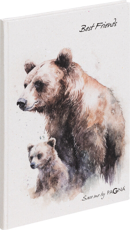 Pagna Save me Best Friends Freundebuch – 150 × 220 mm – 60 Seiten – deutsch, gebunden, Hirsch, Wolf, Bär