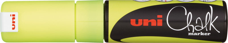 Uni-Ball Kreidemarker – Keilspitze, 8 mm – Gelb
