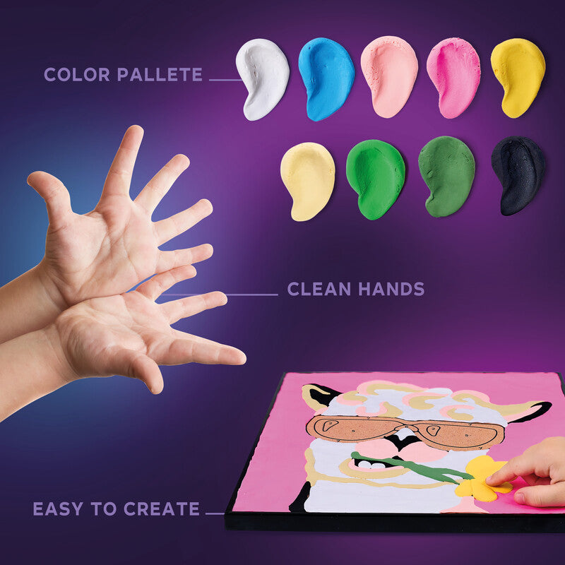 Okto Sensory Art – Modelliermasse-Set Malen nach Zahlen Lama – ab 5 Jahren – 14 Modelliermassen