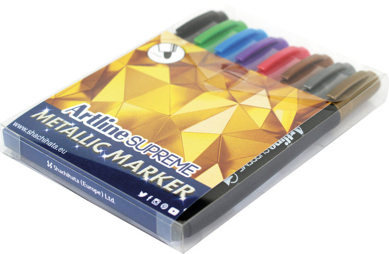 Artline Non-Permanent-Marker Supreme – Rundspitze 1 mm – sortiert – 8er-Set