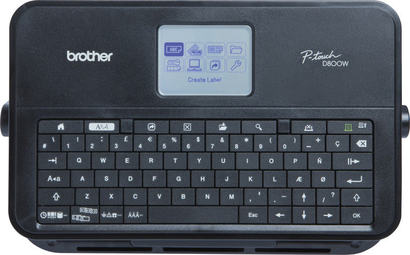 Brother P-touch D800W – Beschriftungsgerät, für TZe-Bänder 3,5–36 mm, USB, WLAN