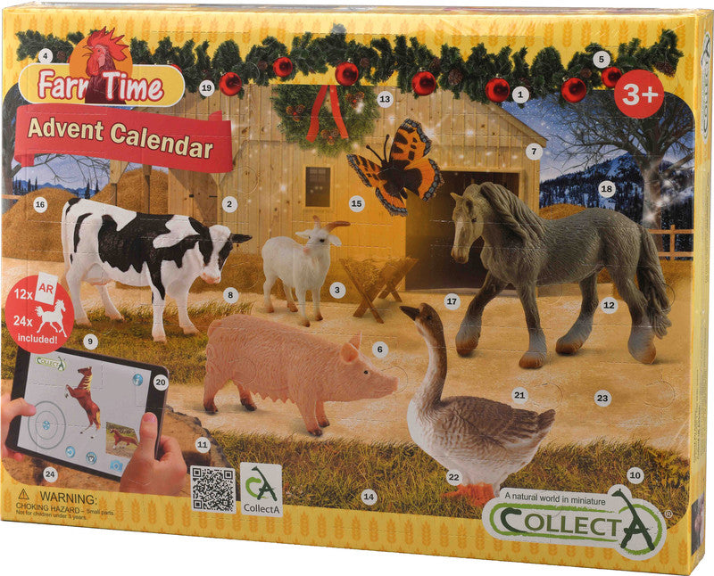 Collecta Adventskalender Farm Time, Karton, Mehrfarbig, 40 × 30 cm
