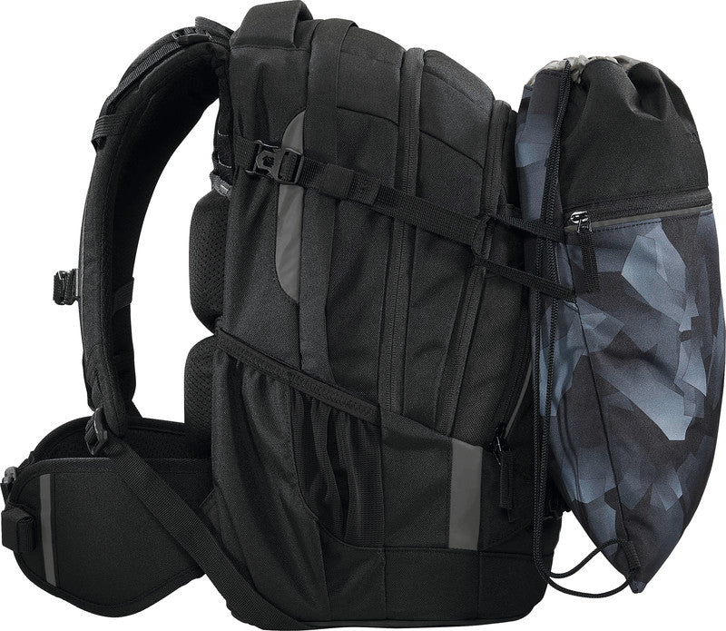 Coocazoo Sportbeutel – 10 l, Motiv Grey Rocks, wasserabweisend, 34 × 43 cm