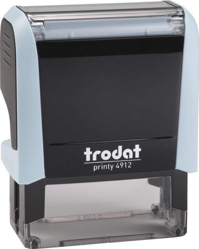 Trodat Motivstempel Printy 4912 – selbstfärbend, Kunststoff, 47 × 18 mm, mit auswechselbarem Stempelkissen
