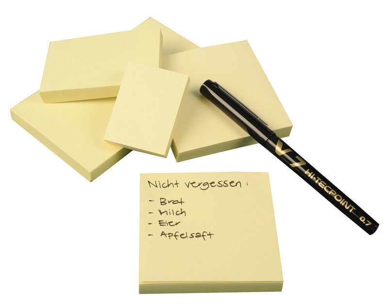 Q-Connect Haftnotizen – 102×76 mm – Gelb, 100 Blatt