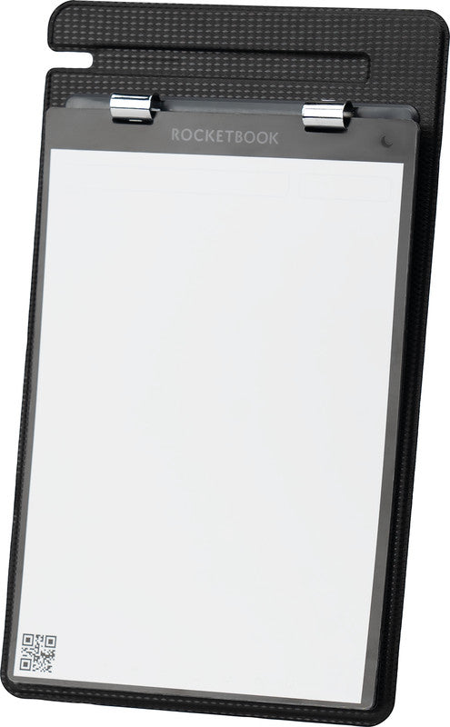 Rocketbook Notizblock, liniert, punktkariert, 20 Blatt, Hardcover – schwarz, für ROCKETBOOK App