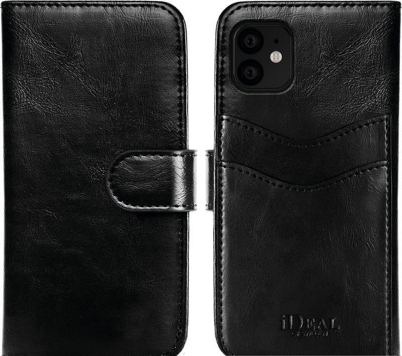 Ideal of Sweden – Booklet-Hülle – für Apple iPhone 11 – schwarz – Kunstleder – mit Kartenfach