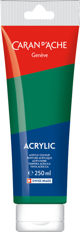 Caran d-Ache Caran d'Ache – Acrylfarbe – Smaragdgrün, 250 ml