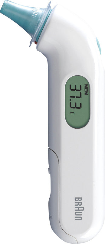 Braun Digitalfieberthermometer – Kunststoff, LC-Display, Speicherfunktion, BPA-frei, batteriebetrieben