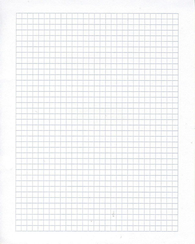 Ingold-biwa Notizbuch-Einlagen 175 × 220 mm, kariert 4 mm, mit Rand, 2-fach gelocht, 90 g/m² – 500 Blatt