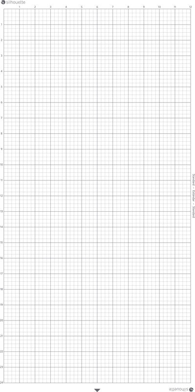 Silhouette Schneidematte StandardGrip – 300×600 mm, normal klebend, für Silhouette Schneideplotter, mehrfarbig