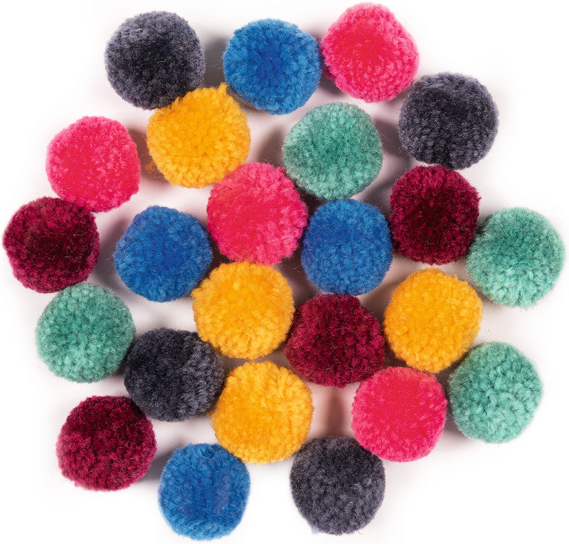 Folia Pompons – sortiert – 24 Stück